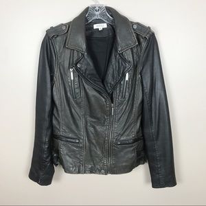 Barney’s New York Dk Brown Leather Jacket size S